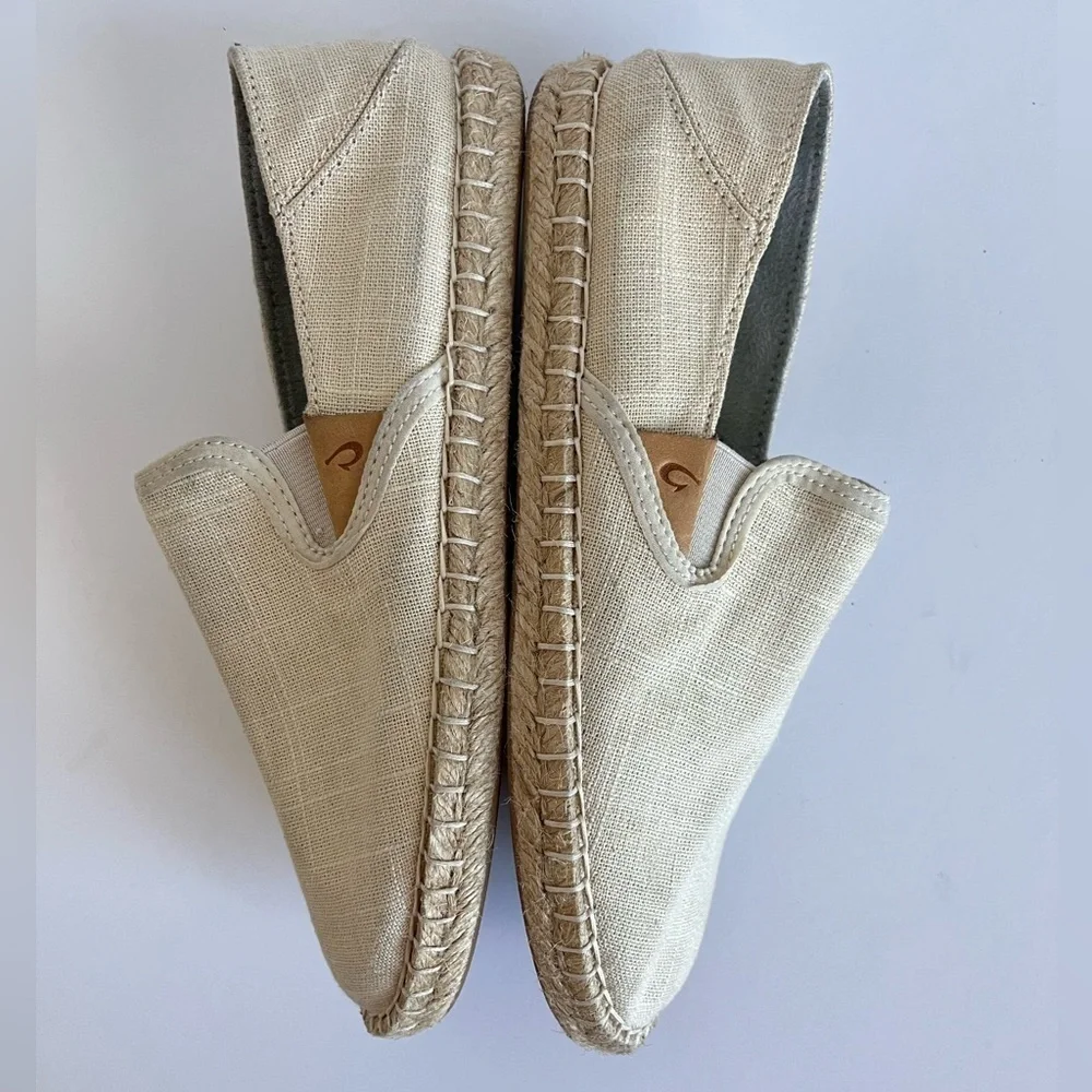 Olukai Kaula Pa'a Kapa Espadrilles Slip On Women's Size 6.5